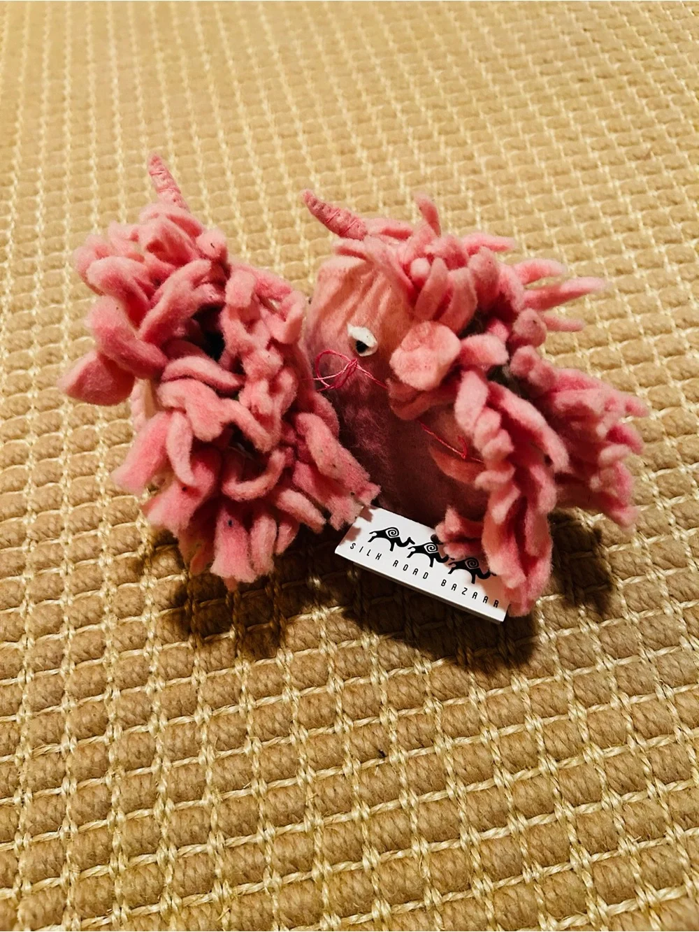 NEW with tags - Silk Road Bazaar Pink Unicorn Booties size 0-12 months.